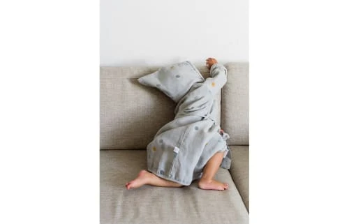 Kindsgut Peignoir Enfant (1-2 Ans) Coton Multicolore Gris 4 Kindsgut Peignoir Enfant (1-2 Ans) Coton Multicolore Gris – Image 4