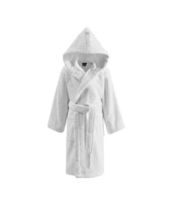 Sensei Maison Peignoir Enfant à Capuche 400 Gr/m² Blanc 04 Ans