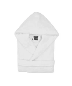 Sensei Maison Peignoir Enfant à Capuche 400 Gr/m² Blanc 06 Ans -Bloom-boutique peignoir enfant a capuche 400 gr m2 blanc 06 ans 5