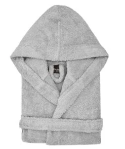 Sensei Maison Peignoir Enfant à Capuche 400 Gr/m² Gris Perle 02 Ans -Bloom-boutique peignoir enfant a capuche 400 gr m2 gris perle 02 ans 2