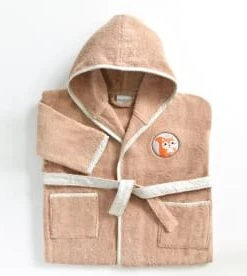 Becquet Peignoir Enfant Beige 2 Ans En Coton -Bloom-boutique peignoir enfant beige 2 ans en coton petites betes 1