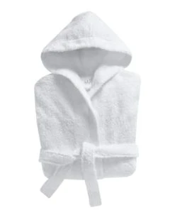 Becquet Peignoir Enfant Blanc 10 Ans En Coton