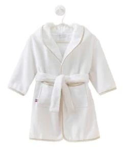 Cocoeko Peignoir Enfant Blanc & Imprimé Vichy (2-3 Ans) -Bloom-boutique peignoir enfant blanc lin 2 3 ans 5