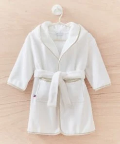 Cocoeko Peignoir Enfant Blanc & Lin (4-6ans) -Bloom-boutique peignoir enfant blanc lin 4 6ans 3