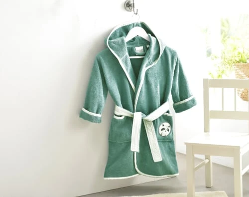 Becquet Peignoir Enfant Bleu 2 Ans En Coton 2 Becquet Peignoir Enfant Bleu 2 Ans En Coton – Image 2