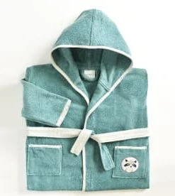 Becquet Peignoir Enfant Beige 8 Ans En Coton -Bloom-boutique peignoir enfant bleu 8 ans en coton petites betes 2