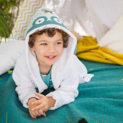 Little Crevette Peignoir Enfant Coton Bio 2-3 Ans 2 Little Crevette Peignoir Enfant Coton Bio 2-3 Ans – Image 2
