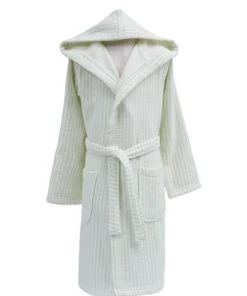 Sensei Maison Peignoir Enfant En Coton Bio 400 Gr/m² Anis 04 Ans