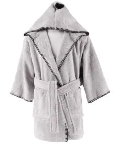 Sensei Maison Peignoir Enfant En Coton Bio Gris Perle 02 Ans -Bloom-boutique peignoir enfant en coton bio gris perle 02 ans 2