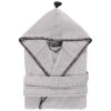 Sensei Maison Peignoir Enfant En Coton Bio Gris Perle 06 Ans