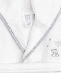 Sensei Maison Peignoir Enfant En Coton Peigné Blanc 02 Ans -Bloom-boutique peignoir enfant en coton peigne blanc 02 ans 2