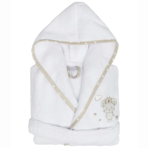 Sensei Maison Peignoir Enfant En Coton Peigné Blanc 02 Ans 1 Sensei Maison Peignoir Enfant En Coton Peigné Blanc 02 Ans