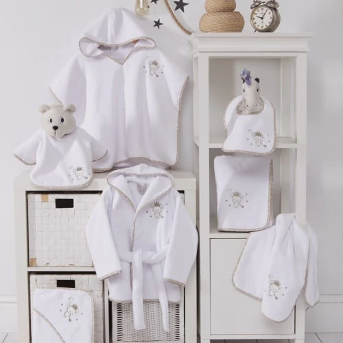 Sensei Maison Peignoir Enfant En Coton Peigné Blanc 02 Ans 5 Sensei Maison Peignoir Enfant En Coton Peigné Blanc 02 Ans – Image 5
