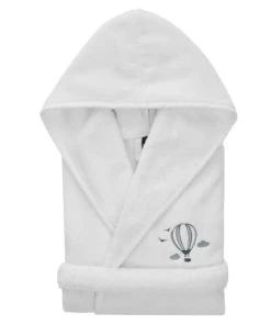 Sensei Maison Peignoir Enfant En Coton Peigné Blanc 06 Ans -Bloom-boutique peignoir enfant en coton peigne blanc 06 ans 13