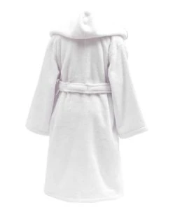 Sensei Maison Peignoir Enfant En Coton Peigné Blanc 06 Ans -Bloom-boutique peignoir enfant en coton peigne blanc 06 ans 3