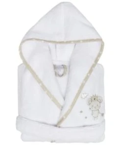 Sensei Maison Peignoir Enfant En Coton Peigné Blanc 06 Ans -Bloom-boutique peignoir enfant en coton peigne blanc 06 ans baby soft mouse stick