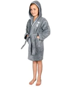 Sensei Maison Peignoir Enfant En Coton Peigné Galet 06 Ans -Bloom-boutique peignoir enfant en coton peigne galet 06 ans 3