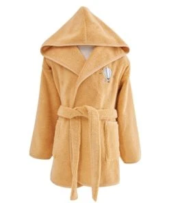 Sensei Maison Peignoir Enfant En Coton Peigné Miel 04 Ans