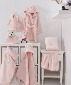 Sensei Maison Peignoir Enfant En Coton Peigné Poudre 04 Ans -Bloom-boutique peignoir enfant en coton peigne poudre 04 ans 5