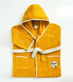 Becquet Peignoir Enfant Beige 2 Ans En Coton -Bloom-boutique peignoir enfant jaune 2 ans en coton petites betes 1
