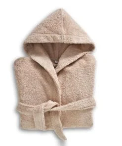 Becquet Peignoir Enfant Marron 10 Ans En Coton