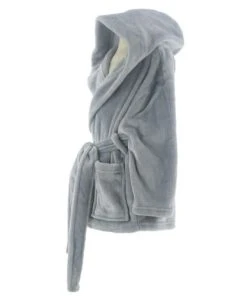 Sensei Maison Peignoir Enfant Polaire Chaud à Capuche Gris Perle 02 Ans -Bloom-boutique peignoir enfant polaire chaud a capuche gris perle 02 ans 2