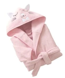 Becquet Peignoir Enfant Rose 6 Ans En Coton