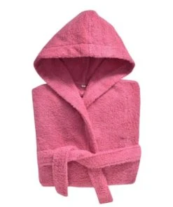 Becquet Peignoir Enfant Rose 6 Ans En Coton