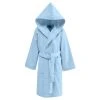 Sensei Maison Peignoir Enfant Velours à Capuche Bleu Arctic 06 Ans