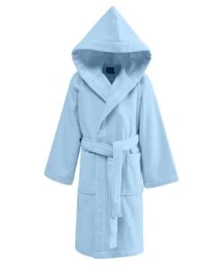 Sensei Maison Peignoir Enfant Velours à Capuche Bleu Arctic 06 Ans