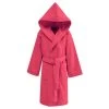 Sensei Maison Peignoir Enfant Velours à Capuche Fushia 04 Ans
