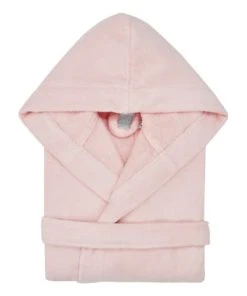 Sensei Maison Peignoir Enfant Velours à Capuche Poudre 04 Ans -Bloom-boutique peignoir enfant velours a capuche poudre 04 ans 2