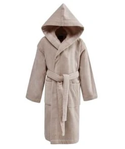 Sensei Maison Peignoir Enfant Velours à Capuche Sable 04 Ans