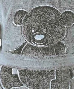 Sensei Maison Peignoir Polaire Enfant Doux & Chaud Anthracite 02 Ans