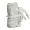Home Maison Peluche Plaid Lapin Gris Clair