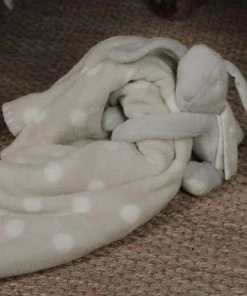 Home Maison Peluche Plaid Lapin Gris Clair -Bloom-boutique peluche plaid lapin gris clair 2