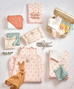 Maisons Du Monde Plaid à Motifs Cœurs En Gaze De Coton OEKO-TEX® Ecru 75x100 -Bloom-boutique plaid a motifs coeurs en gaze de coton oeko tex ecru 75x100 1000 11 6 226162 3