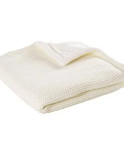 Maisons Du Monde Plaid Bébé écru 77x77