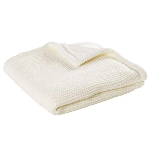 Maisons Du Monde Plaid Bébé écru 77x77 1 Maisons Du Monde Plaid Bébé écru 77x77