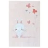 Home Maison Plaid Bébé Lapinou En Microfibre Rose 100x140