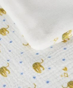 Alternative view of Maisons Du Monde Plaid En Gaze De Coton OEKO-TEX® Imprimé Jungle 75x100