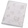 Blanc Avenue Bébé Plaid En Jersey 75x100 Cm Rose