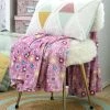 Home Maison Plaid En Polaire Lena Polyester Multicolore 160 X 130
