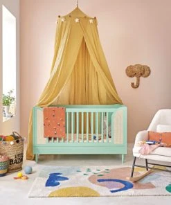 Maisons Du Monde Plaid Orange à Motifs Tropicaux En Gaze De Coton 130x170 -Bloom-boutique plaid orange a motifs tropicaux en gaze de coton 130x170 1000 12 31 226146 3