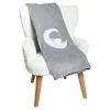 Sensei Maison Plaid Polaire Doux & Chaud Gris Perle 75x100 Cm