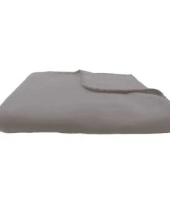 FUTURE HOME Plaid Polyester Gris 130x150cm