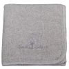 Eveil Et Nature Plaid Velours 75x100 Cm Coton Bio Gris