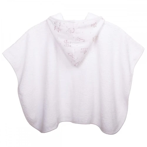 Blanc Avenue Bébé Poncho De Bain 0-2 Ans Rose 2 Blanc Avenue Bébé Poncho De Bain 0-2 Ans Rose – Image 2
