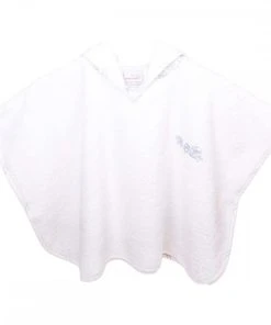 Laura Ashley Baby Poncho De Bain 2-4 Ans Alphabet Bleu Ciel