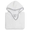 Sensei Maison Poncho De Bain Enfant En Coton Peigné Blanc Taille Unique (4 - 8 Ans)